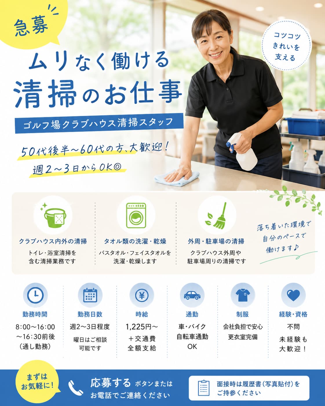 芙蓉カントリー倶楽部のパート・アルバイト 教育・その他 湘南大庭地区求人イメージ